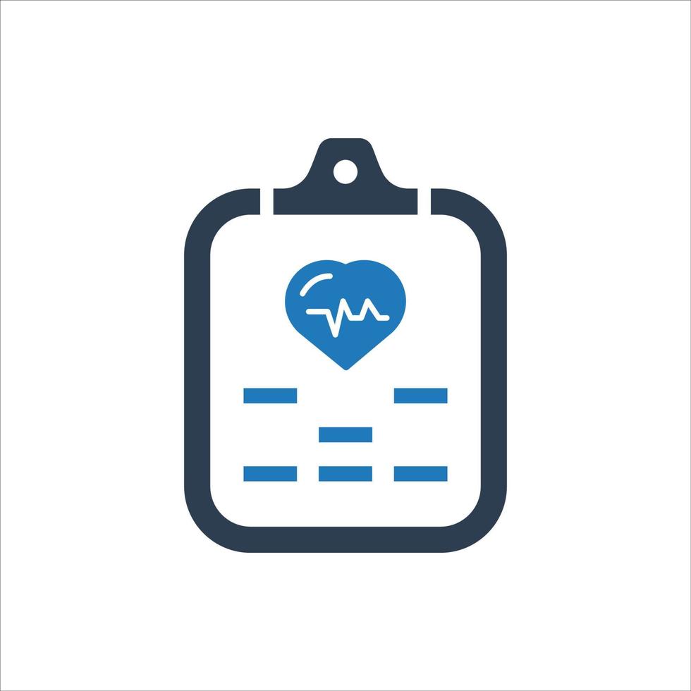 Medical test icon, Health Test Report Icon vector