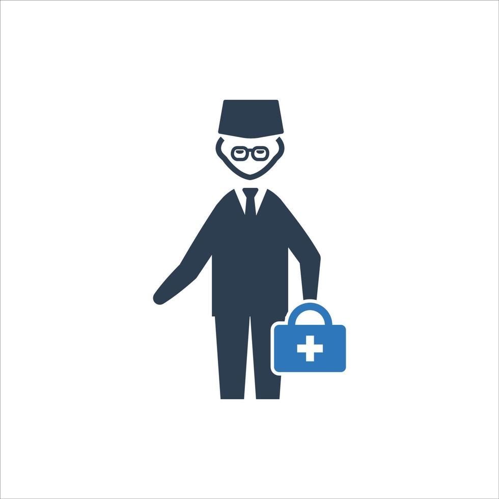 Emergency doctor icon, Doctor on Call Icon, Doctor Visit Icon vector