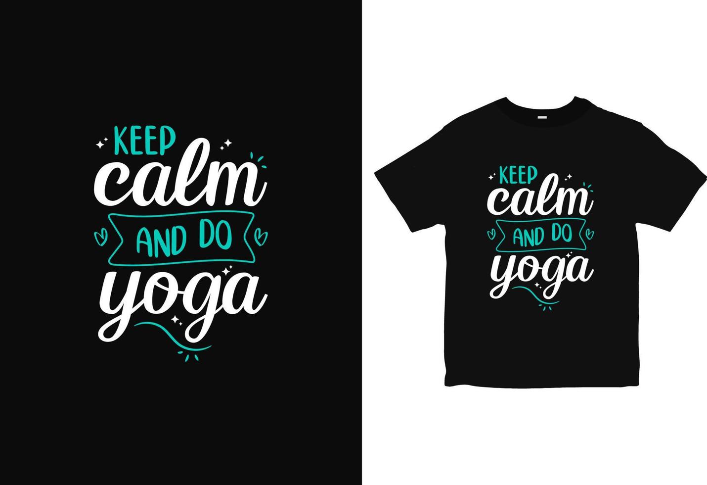 Yoga typography T-Shirt design, positive mindset yoga apparel design vector