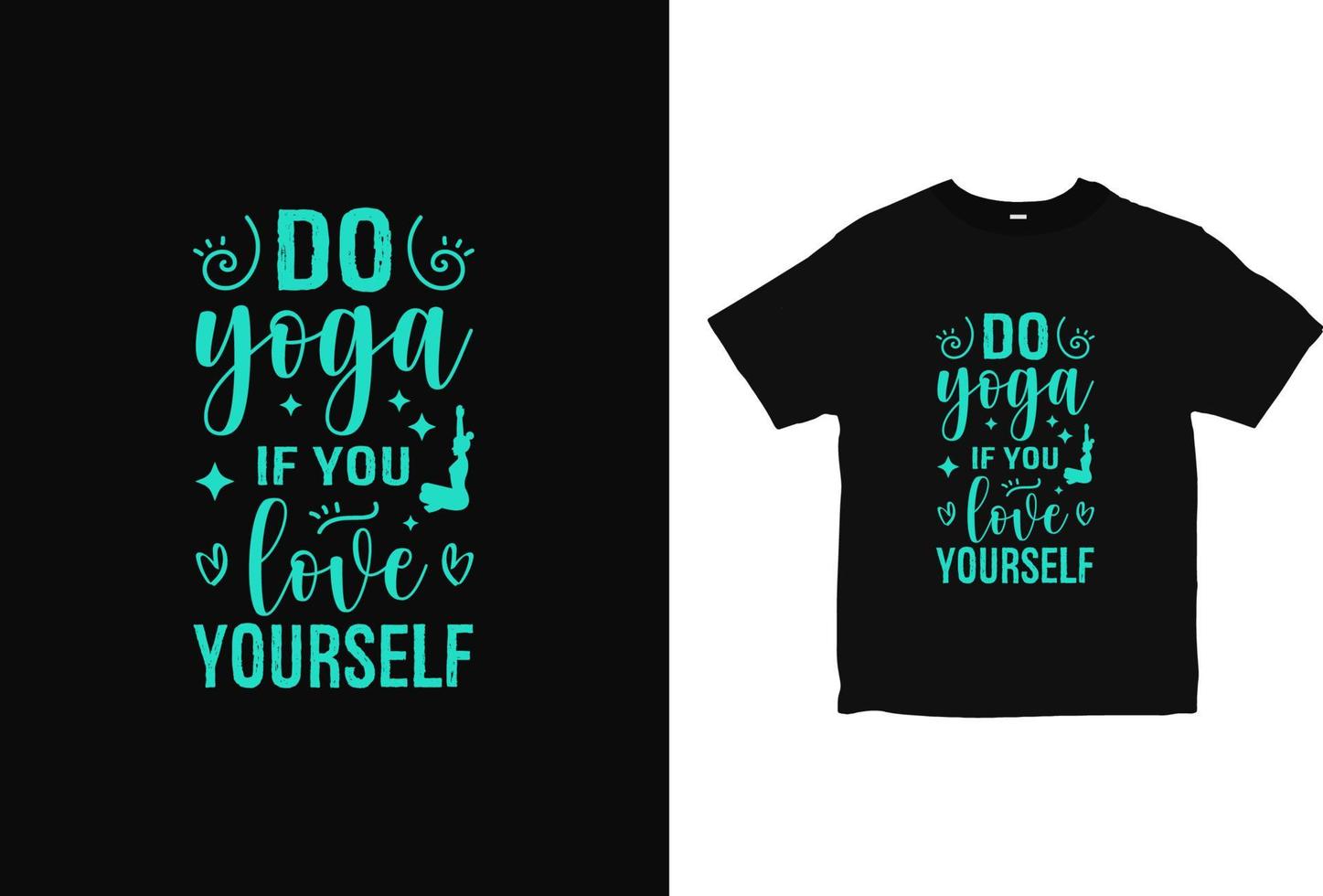 Typography Yoga T-Shirt design, Life is better with yoga apparel design, vintage look wellness brand vector