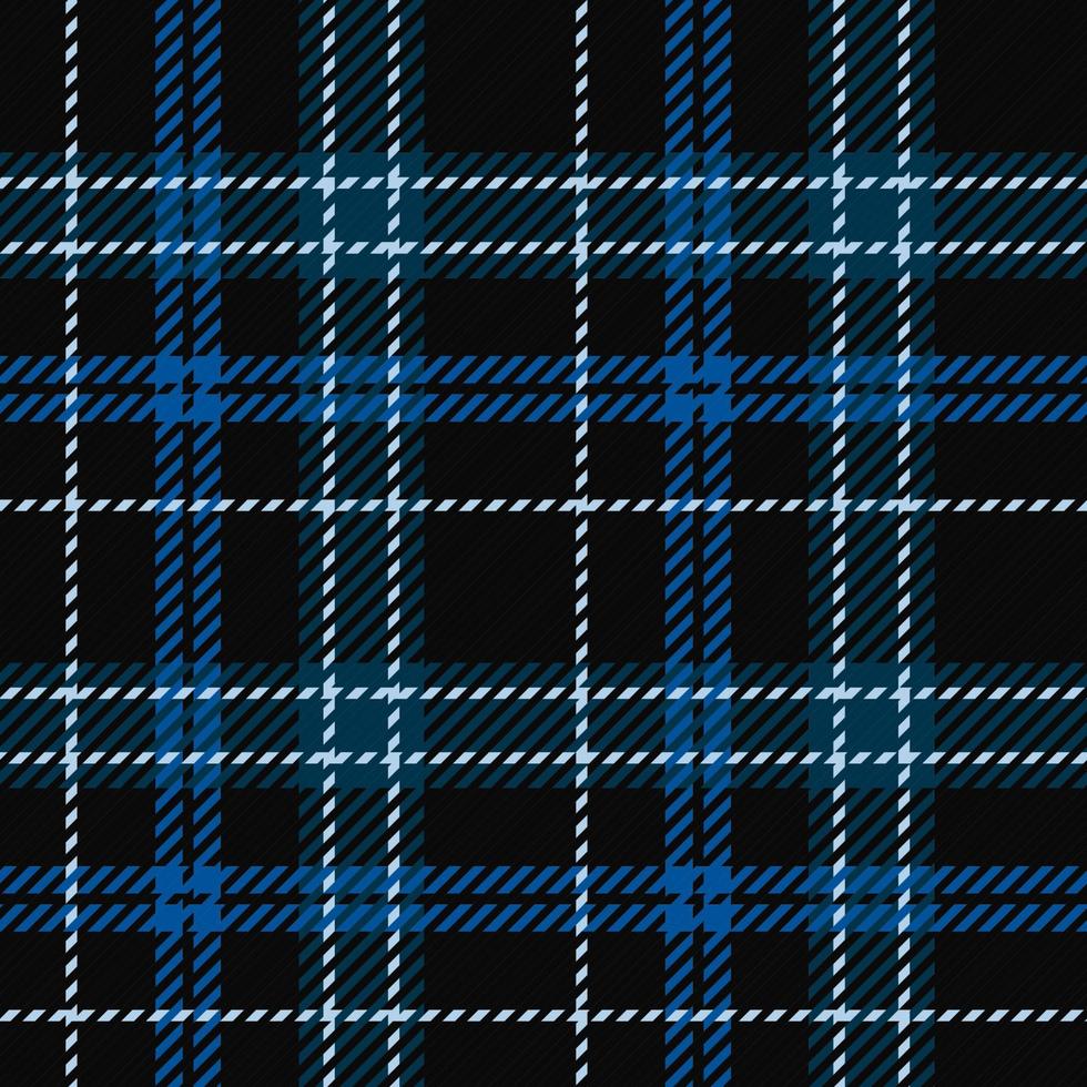 Tartan scotland with blue lines and diagonal little pattern vector illustration