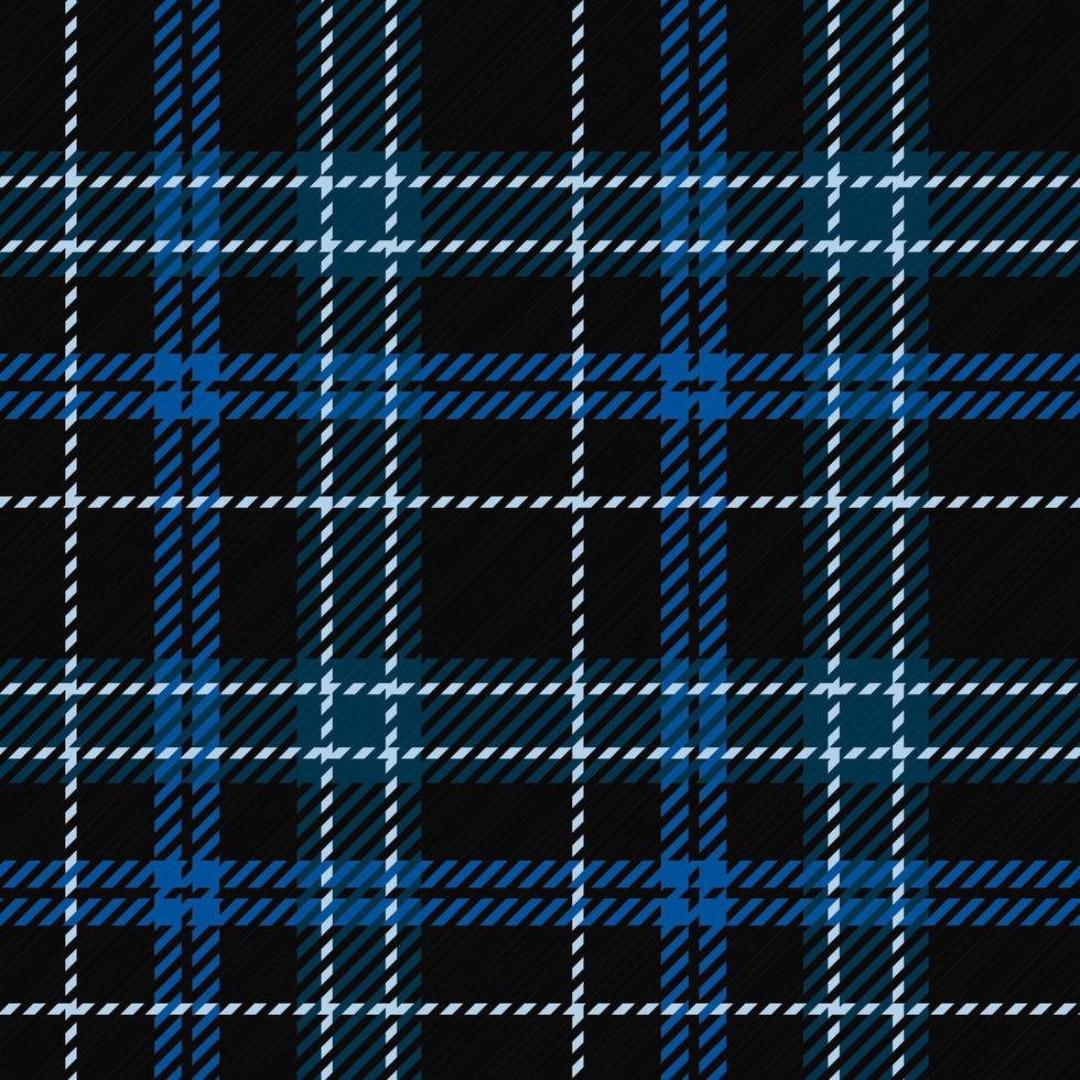 tartan escocia con líneas azules e ilustración de vector de pequeño patrón diagonal