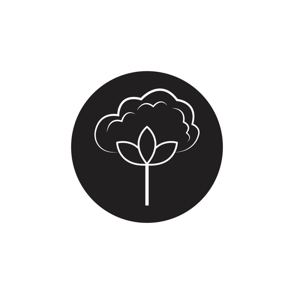 Cotton Logo Template vector symbol nature