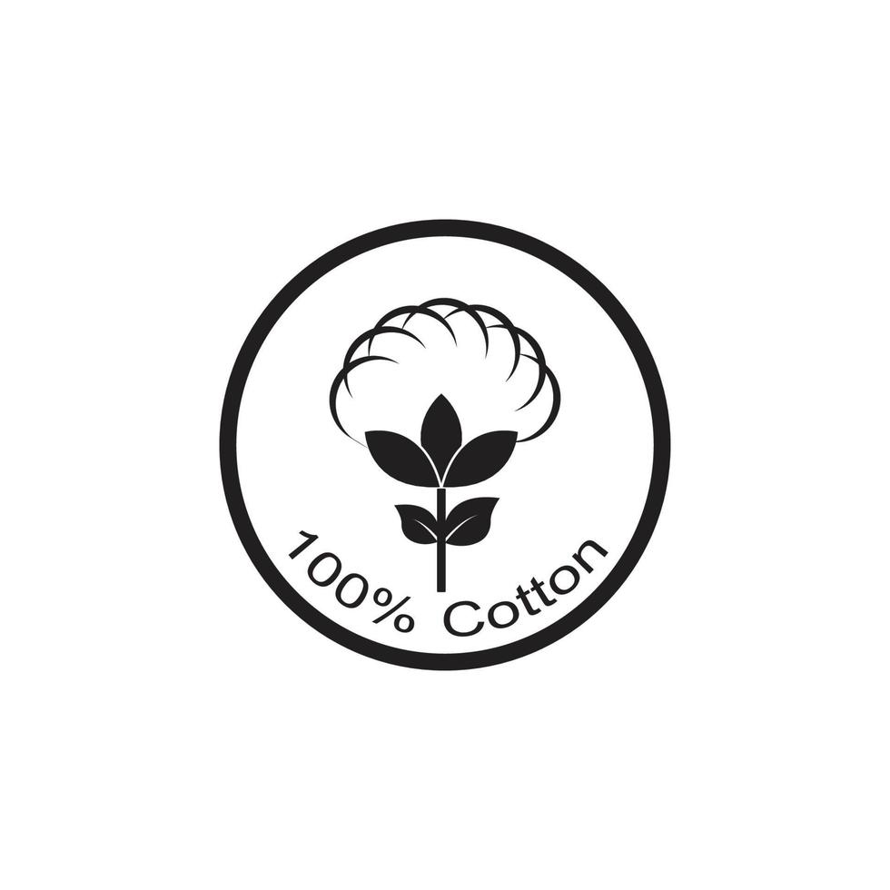 Cotton Logo Template vector symbol nature