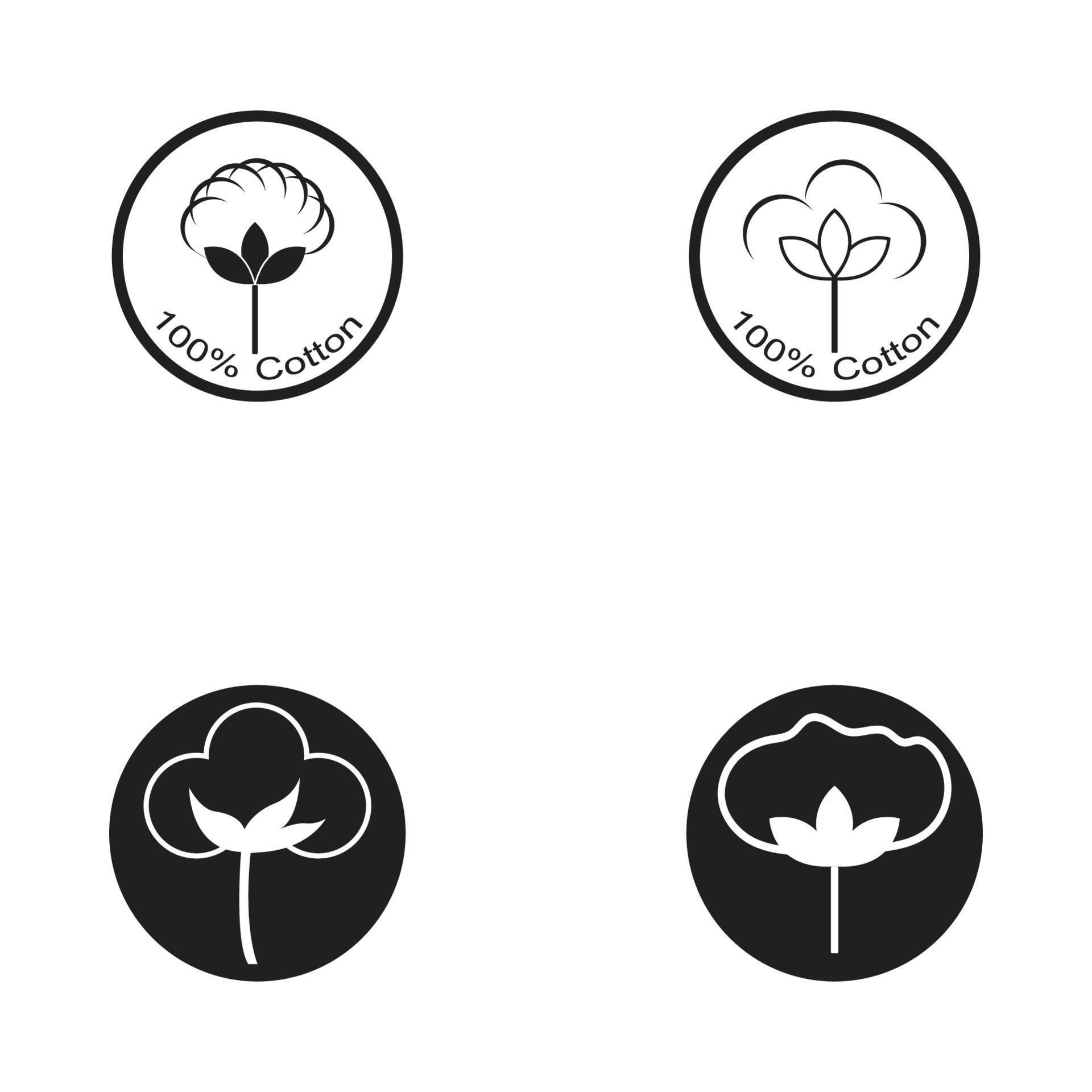 Cotton Logo Template vector symbol nature 6417212 Vector Art at Vecteezy