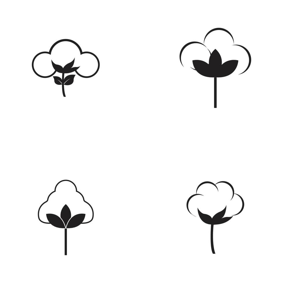 Cotton Logo Template vector symbol nature