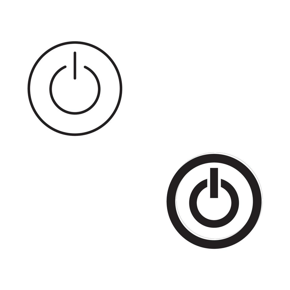 Icon button on-off. vector