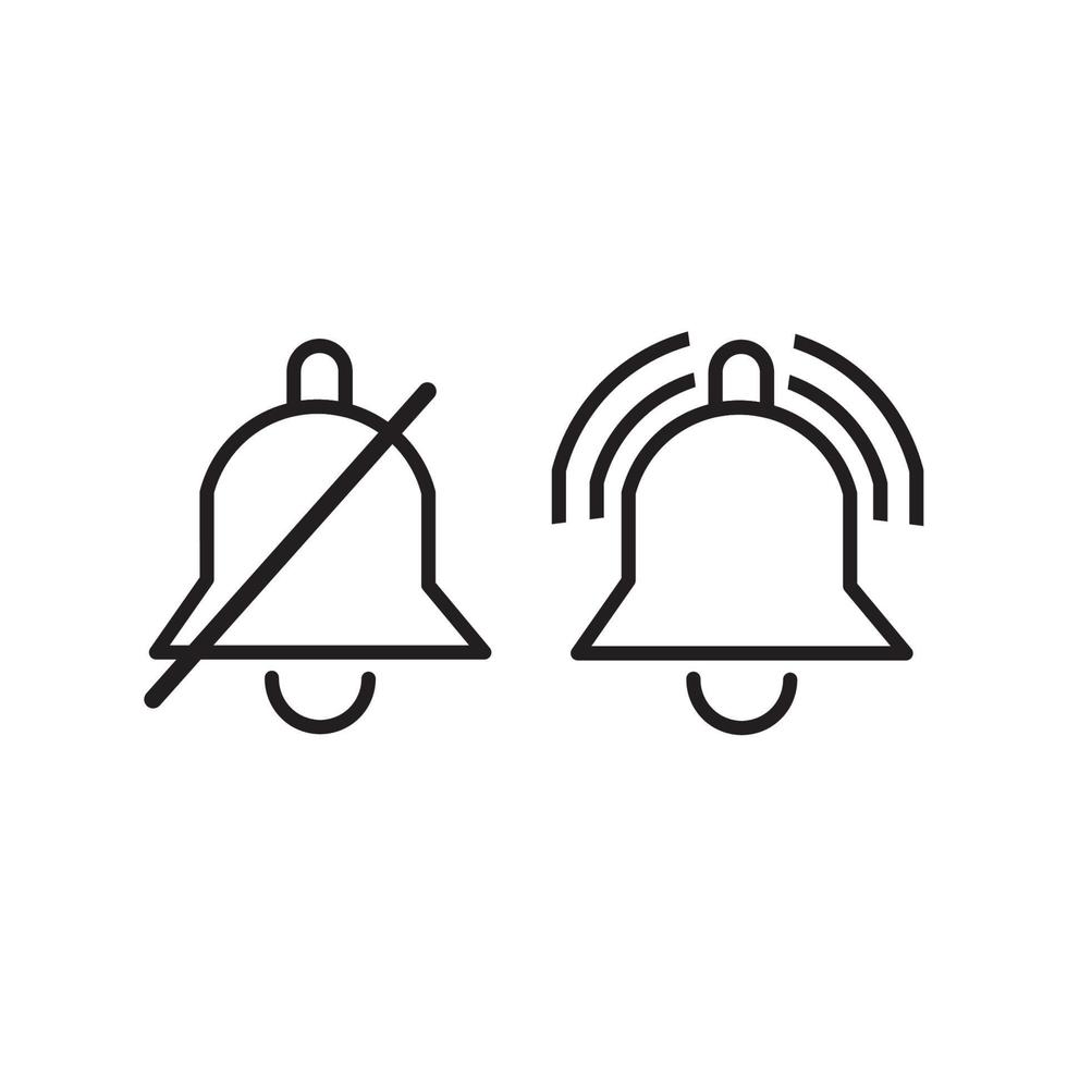 Notification bells social media. Message bell icon. Set bell symbols for web, app, ui. Social media concept. Vector illustration. EPS 10