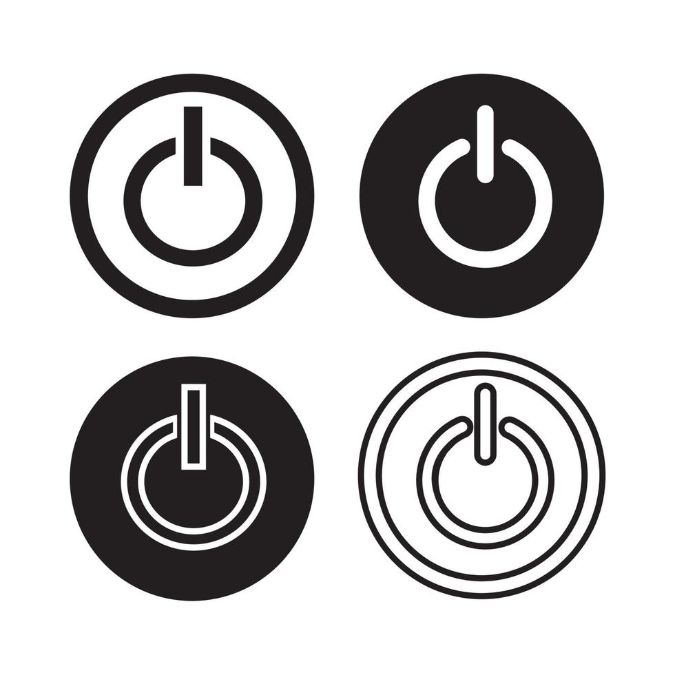 Icon button on-off. vector