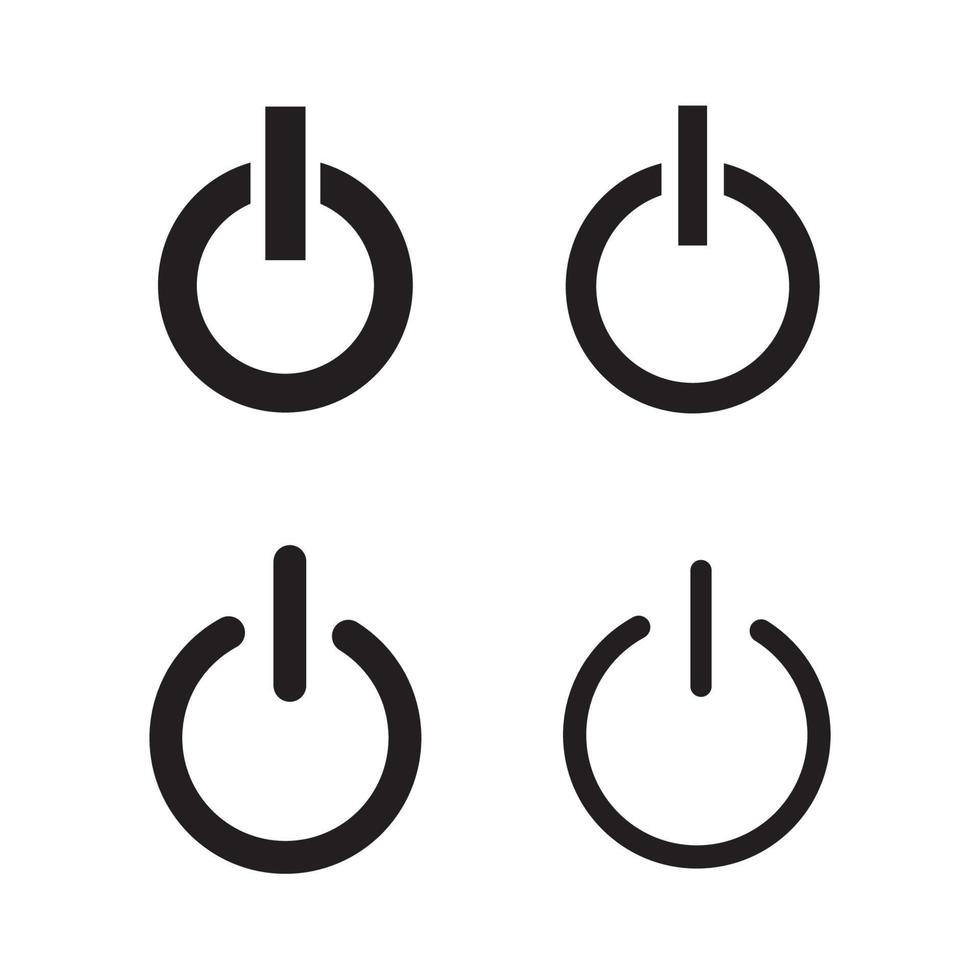 Icon button on-off. vector
