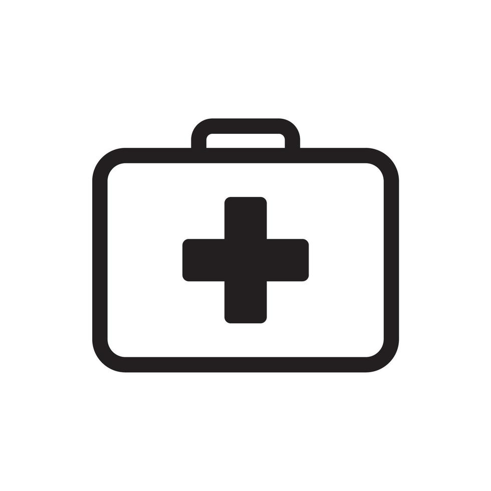 first aid kit icon vector