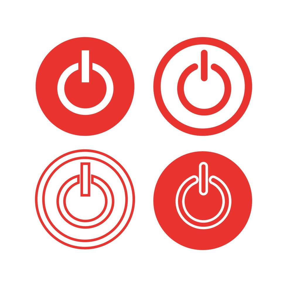 Icon button on-off. vector