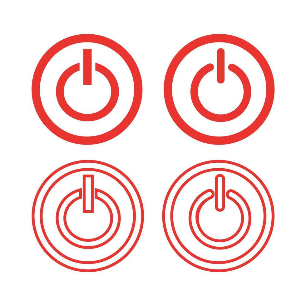 Icon button on-off. vector