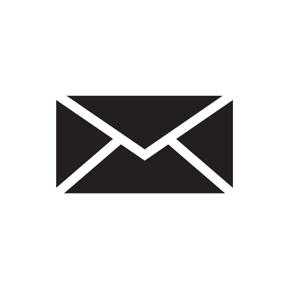 Email icon. Envelope Mail services. Contacts message send letter isolated flat vector