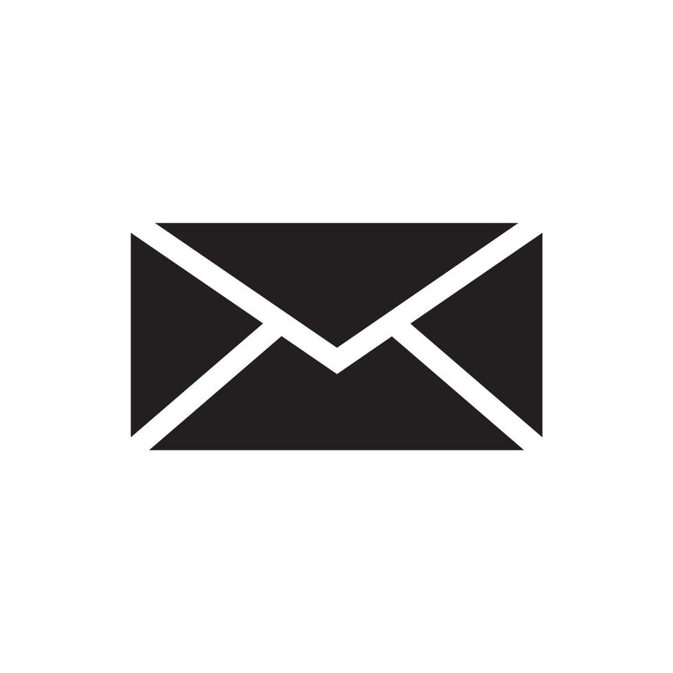 Email icon. Envelope Mail services. Contacts message send letter isolated flat vector