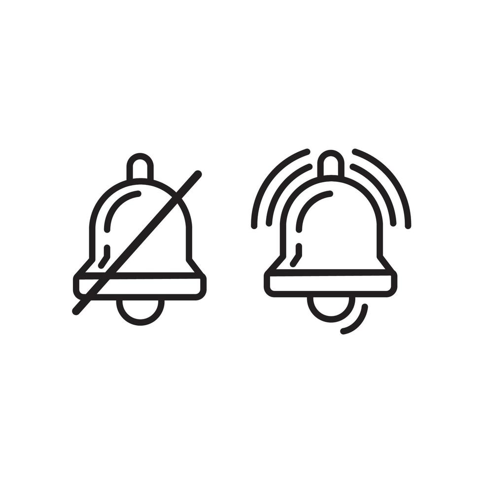 Notification bells social media. Message bell icon. Set bell symbols for web, app, ui. Social media concept. Vector illustration. EPS 10
