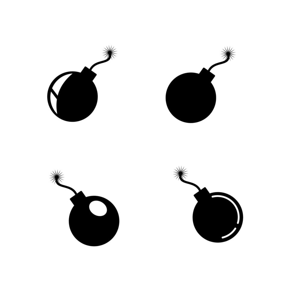 icono de bomba, ilustración vectorial. estilo de diseño plano. ilustración de icono de bomba vectorial aislada en fondo blanco, icono de bomba eps10. iconos de bomba símbolos vectoriales de diseño gráfico. vector