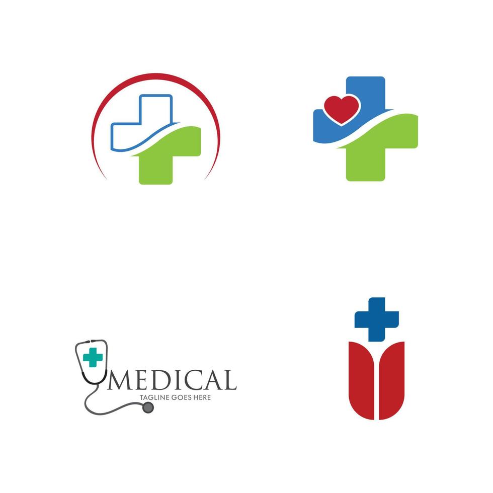 ilustración de logotipo médico vector