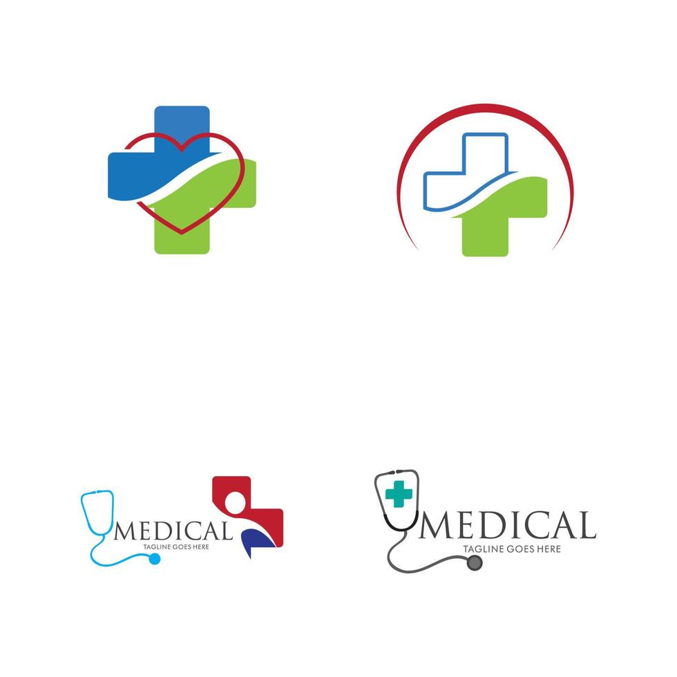 ilustración de logotipo médico vector