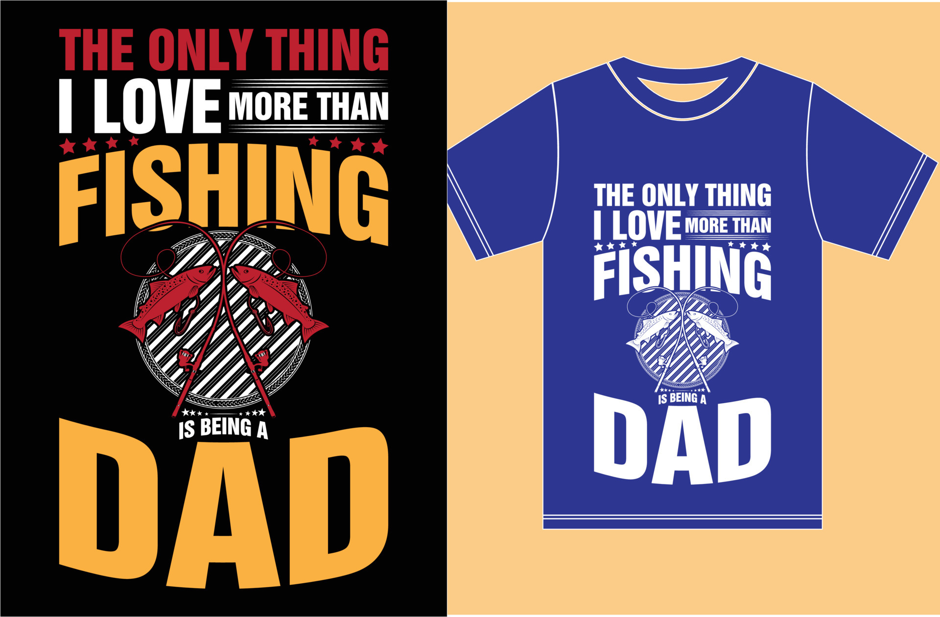 Fishing Lover T shirt Design. Dad Fishing Design. 6418180 Vector Art at  Vecteezy
