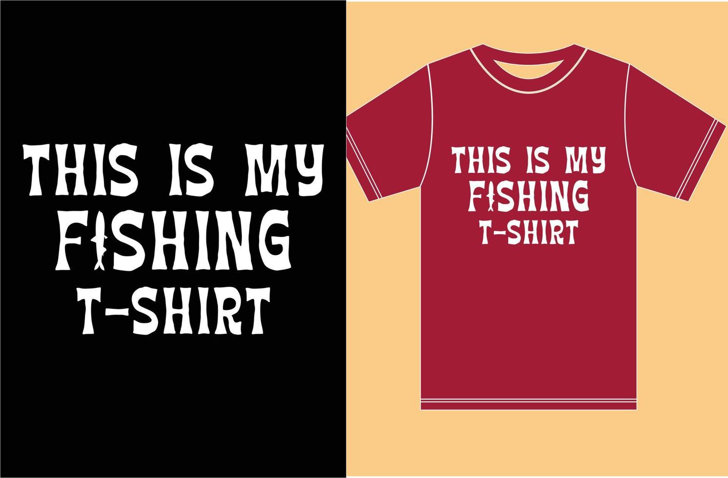 Fishing Lover T shirt Design.Typography Fishing T shirt. vector