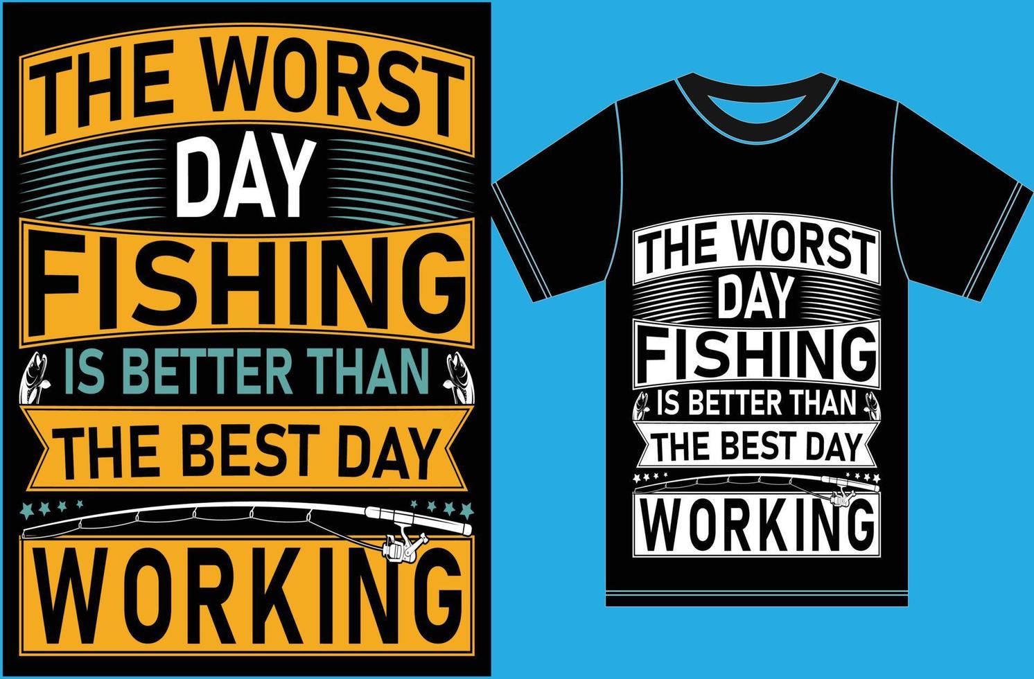 Fishing Lover T shirt Design. vector