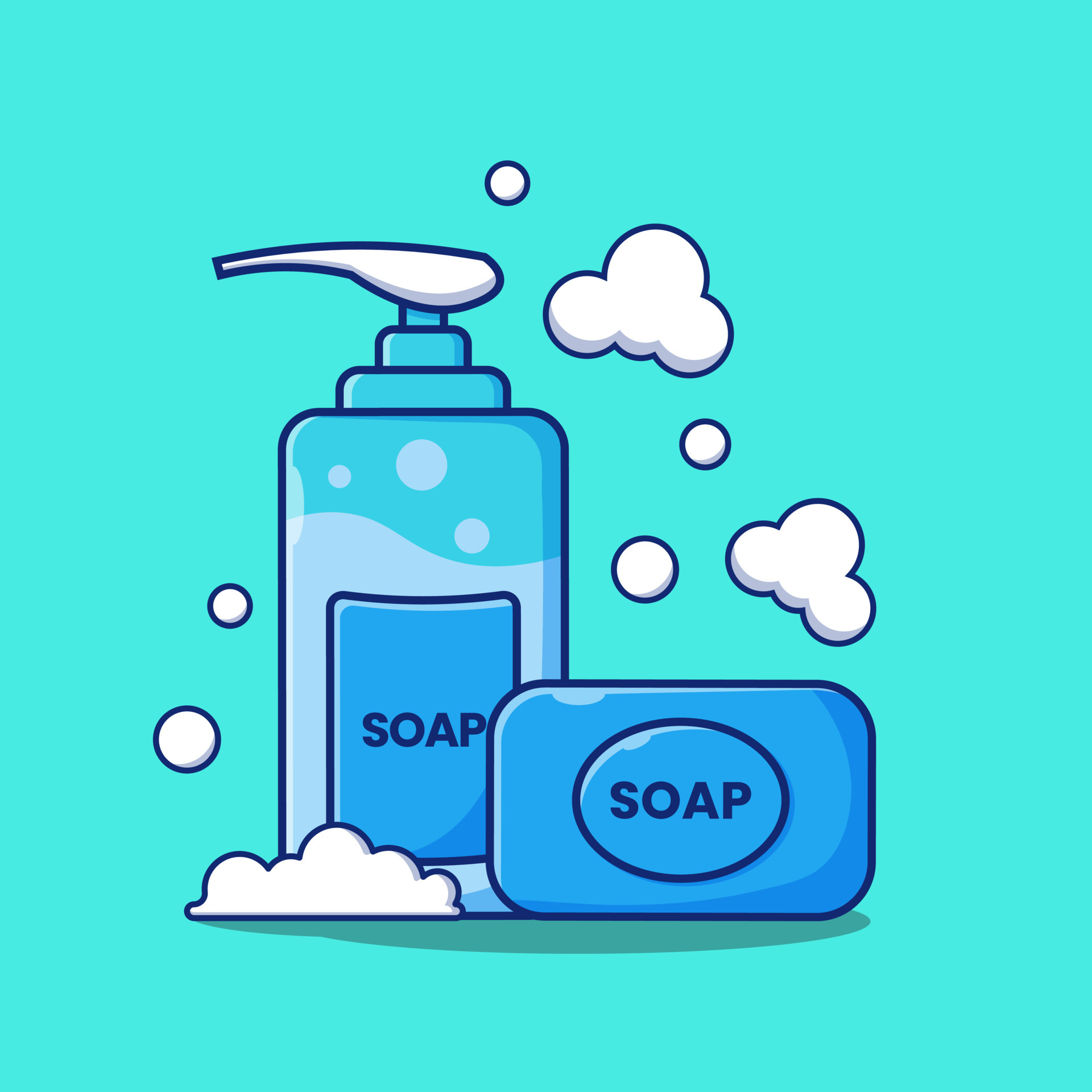 bar soap and soap bottle with foam cartoon illustration 6418591 Vector Art at Vecteezy bar soap and soap bottle with foam cartoon illustration 6418591 Vector Art at Vecteezy