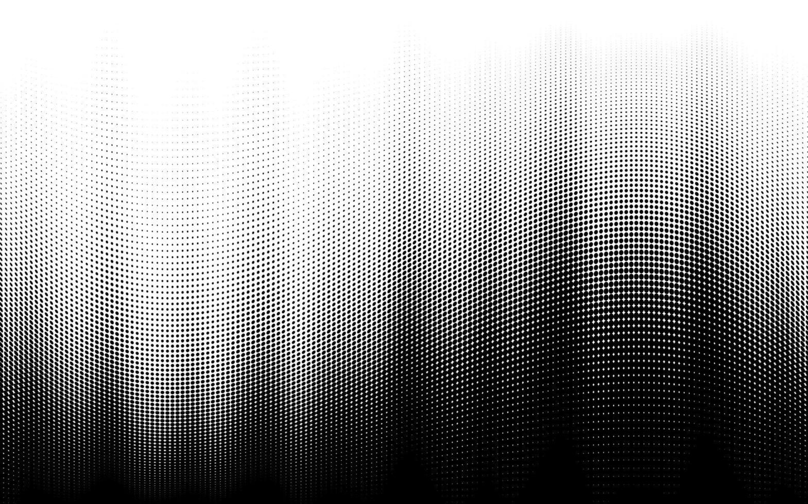 fondo de vector abstracto de desvanecimiento tonal de semitono vectorial. patrón de medio tono con transiciones suaves en blanco y negro.