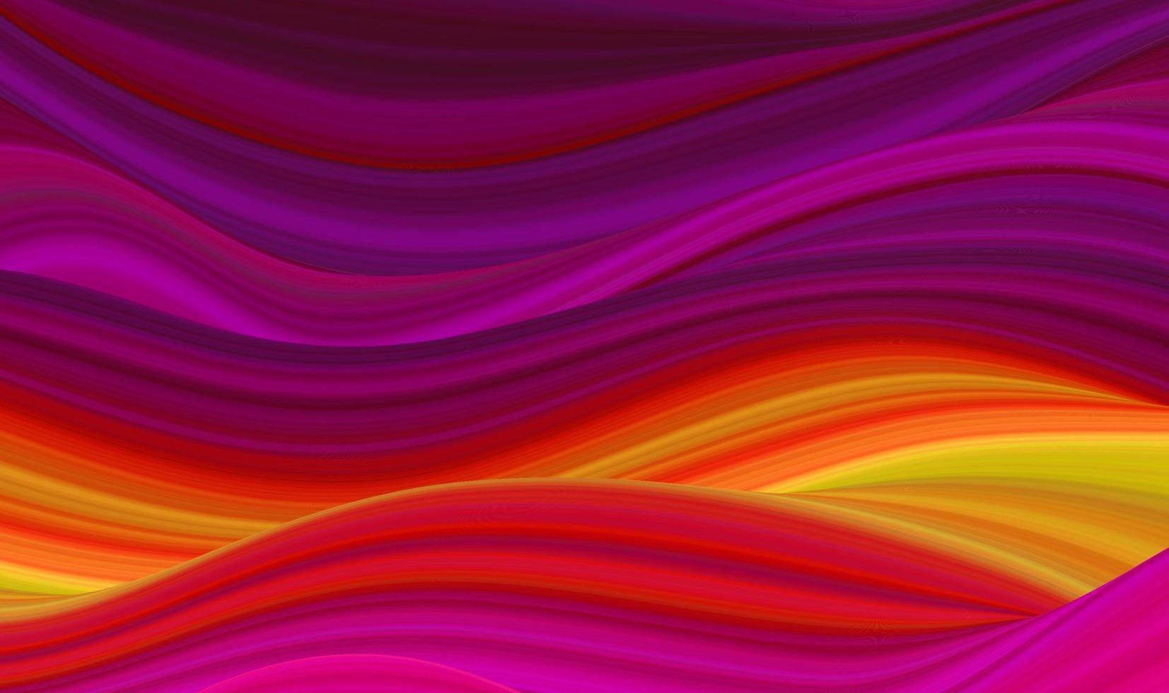 fondo vectorial abstracto con transiciones de color suave de rojo a amarillo y tonos de púrpura. espacio de fantasía futurista líquido. vector