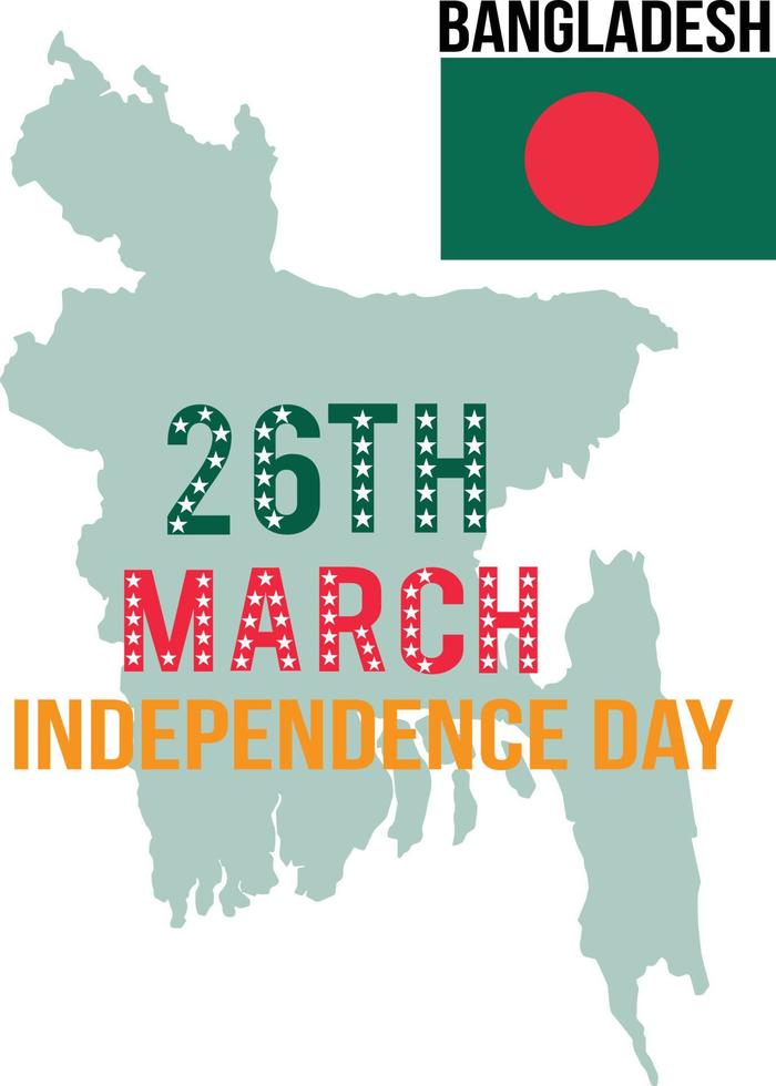 26th march Bangladesh independence day vector