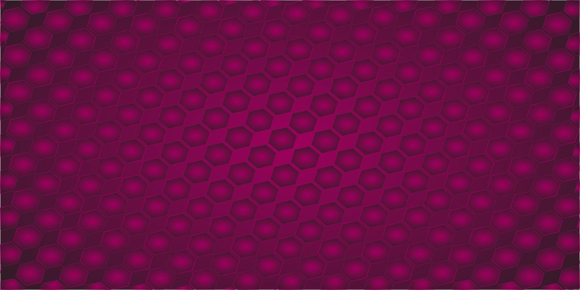 fondo hexagonal púrpura degradado simple vector