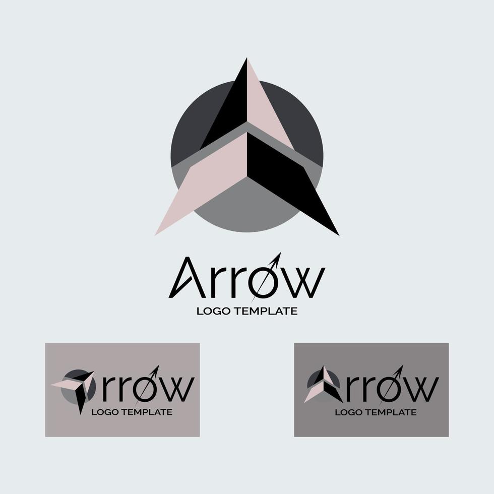 Arrow logo modern template design vector for brand or company and other