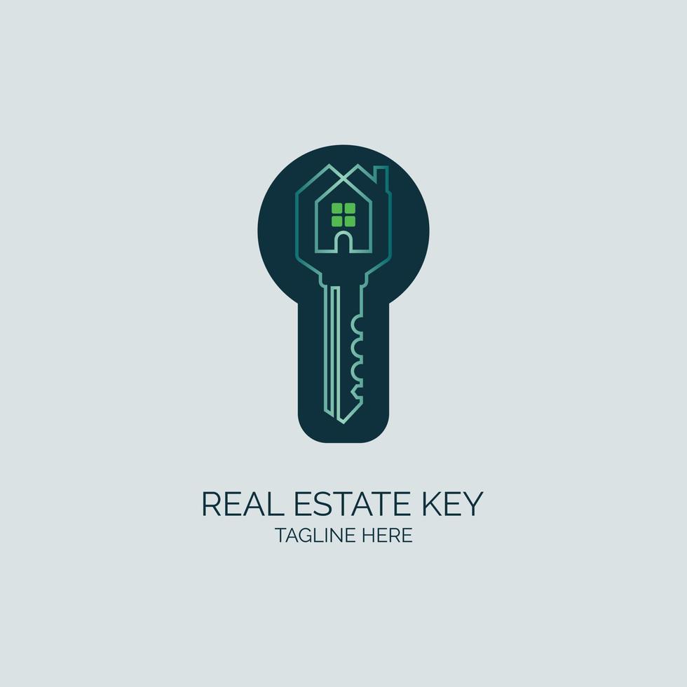 key real estate house property logo template design for brand or company and other 6418768