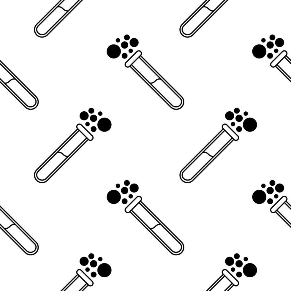 test tube symbol seamless pattern vector