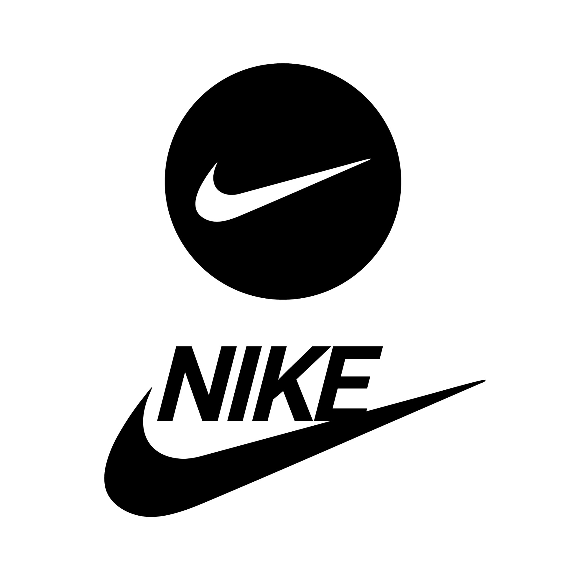 Nike logo icon vector on white background 6419207 Art at Vecteezy
