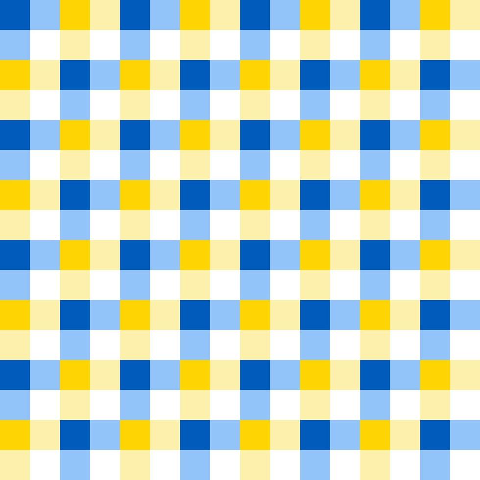 Seamless Colorful Checkered Flannel patterns of square for background. vector
