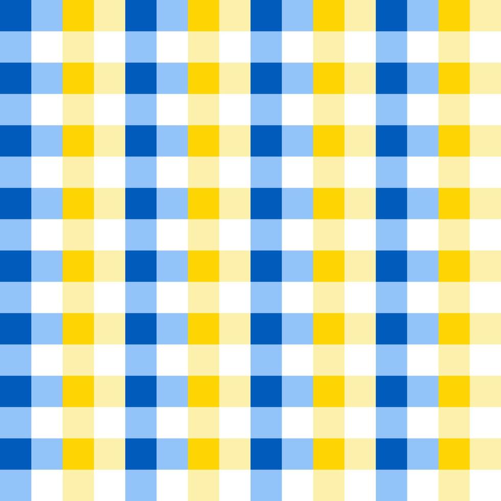 Seamless Colorful Checkered Flannel patterns of square for background. vector