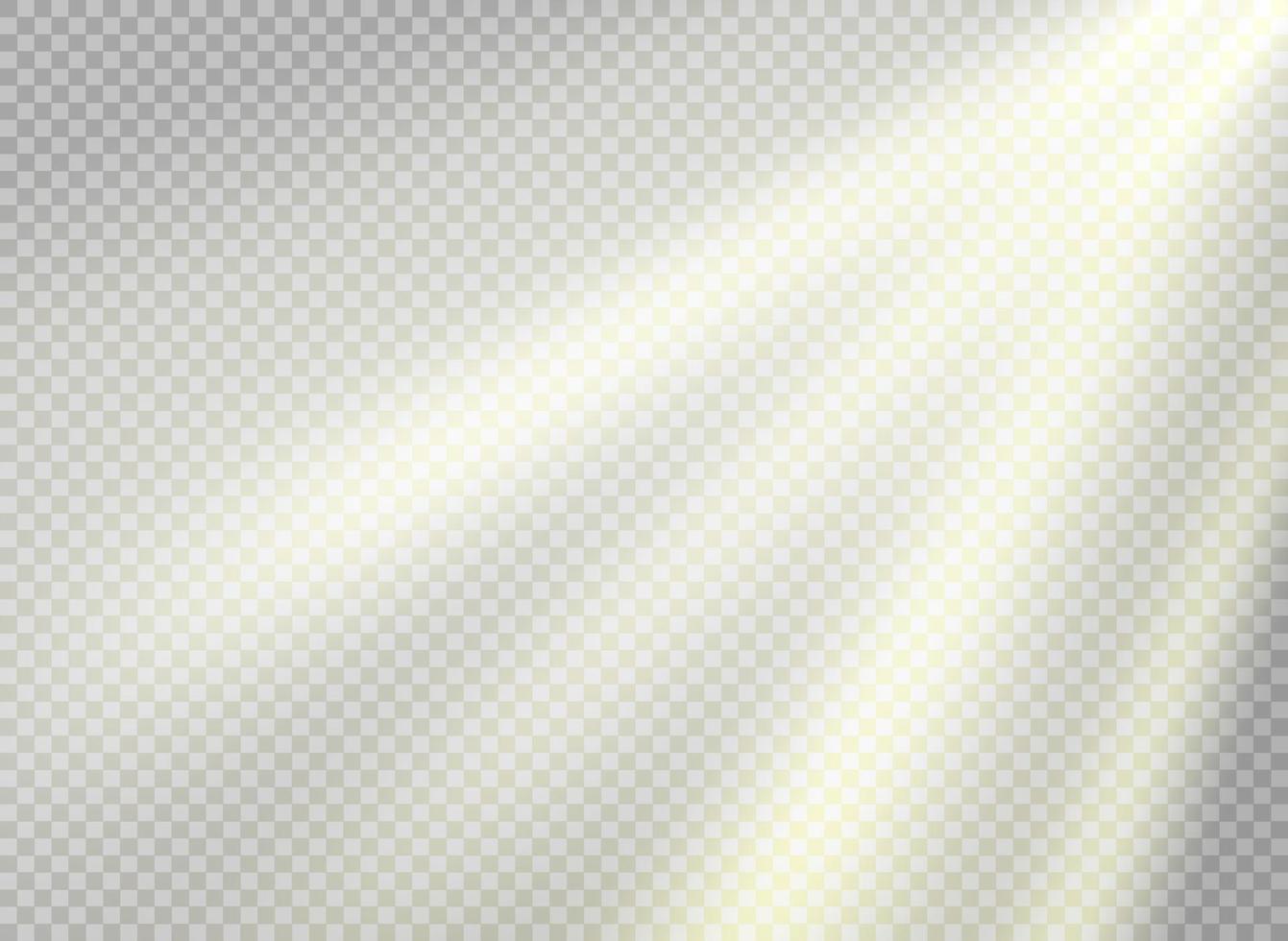 Sun rays effect. Vector template with transparent background