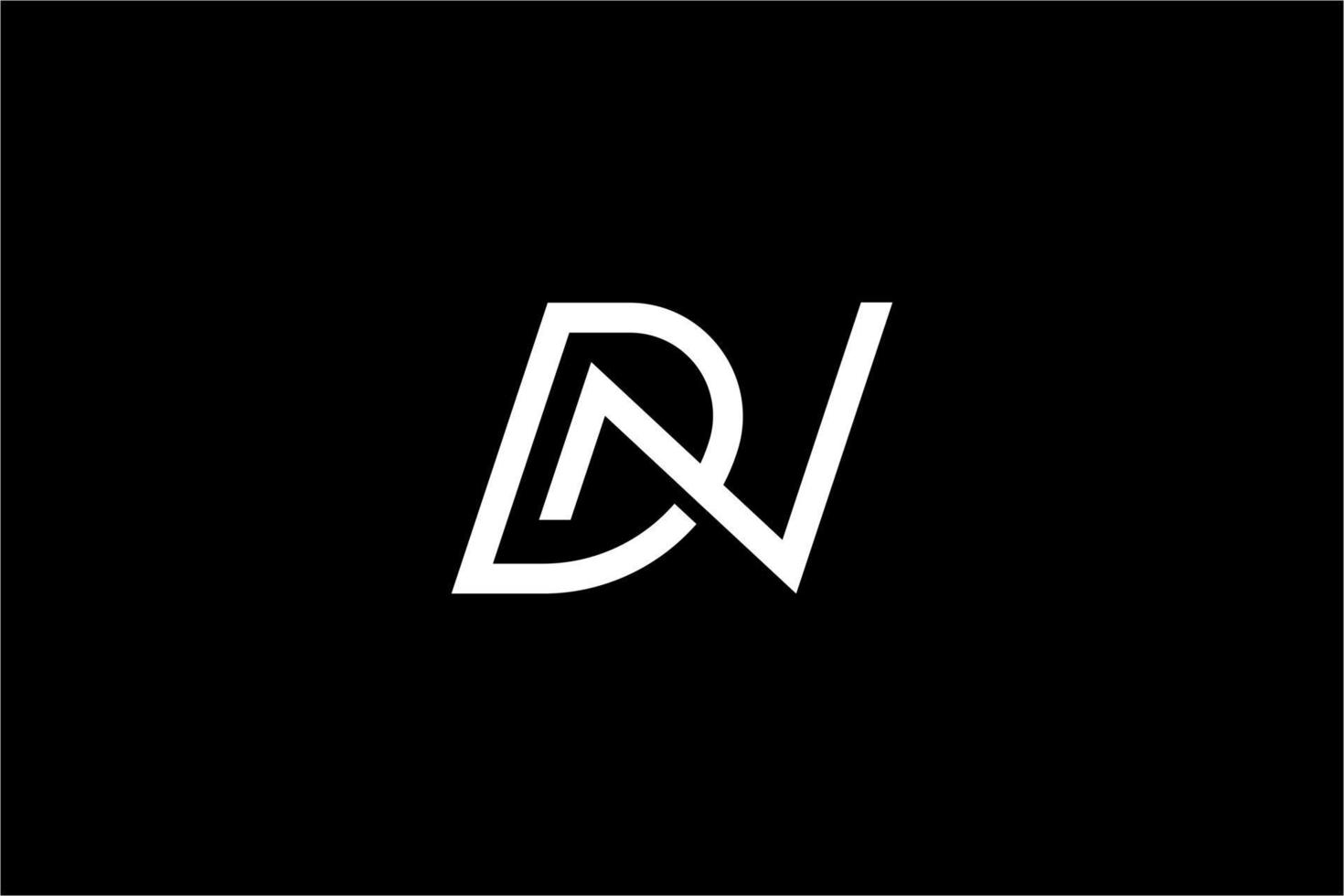 Minimal Letter DN Logo Design Vector Template