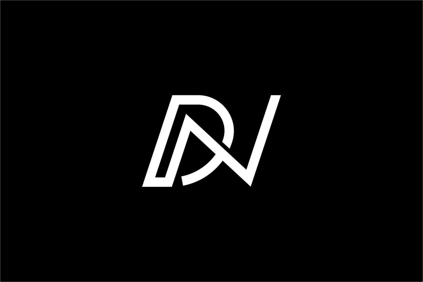 Minimal Letter DN Logo Design Vector Template