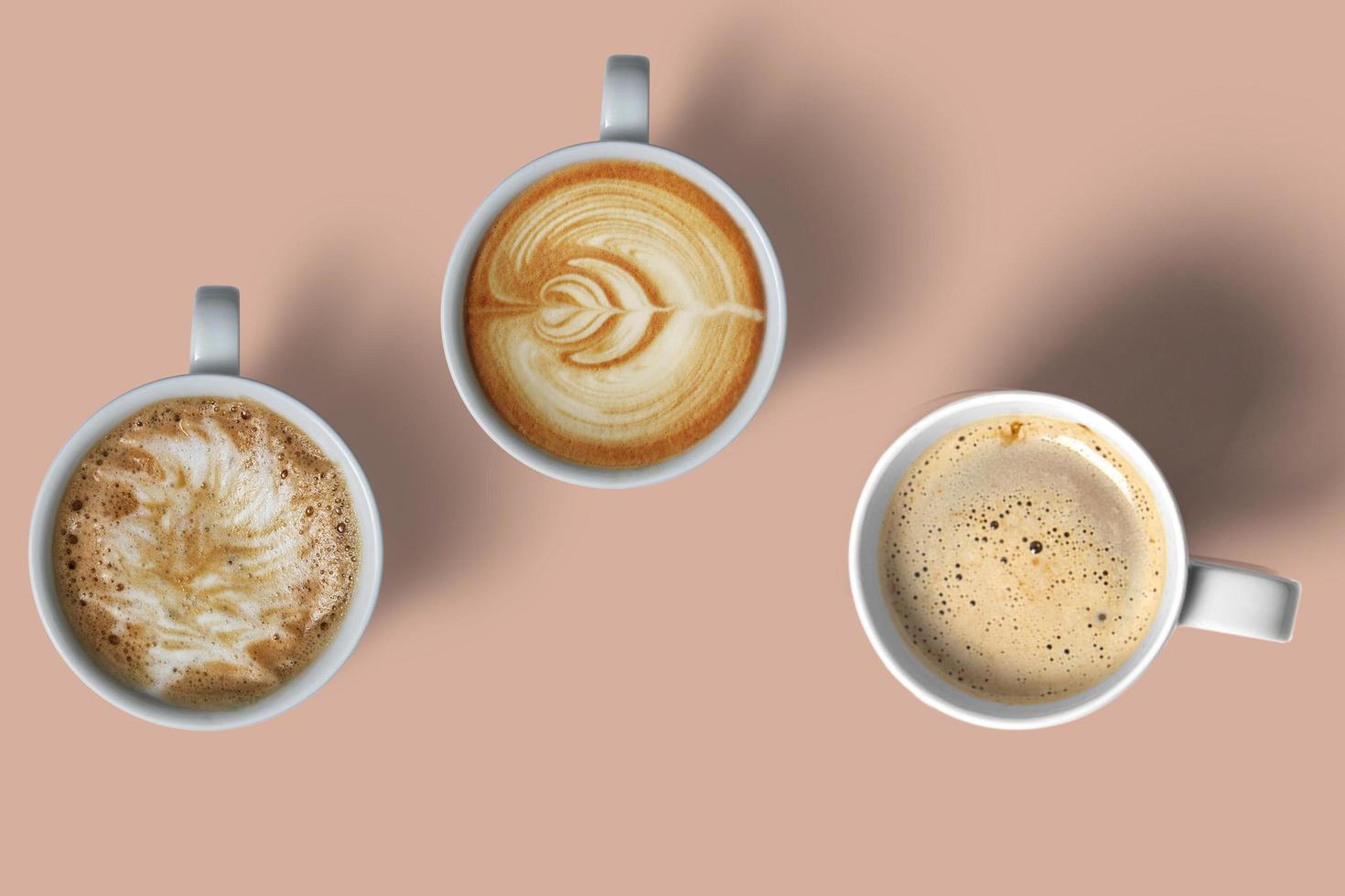 top view coffee photo