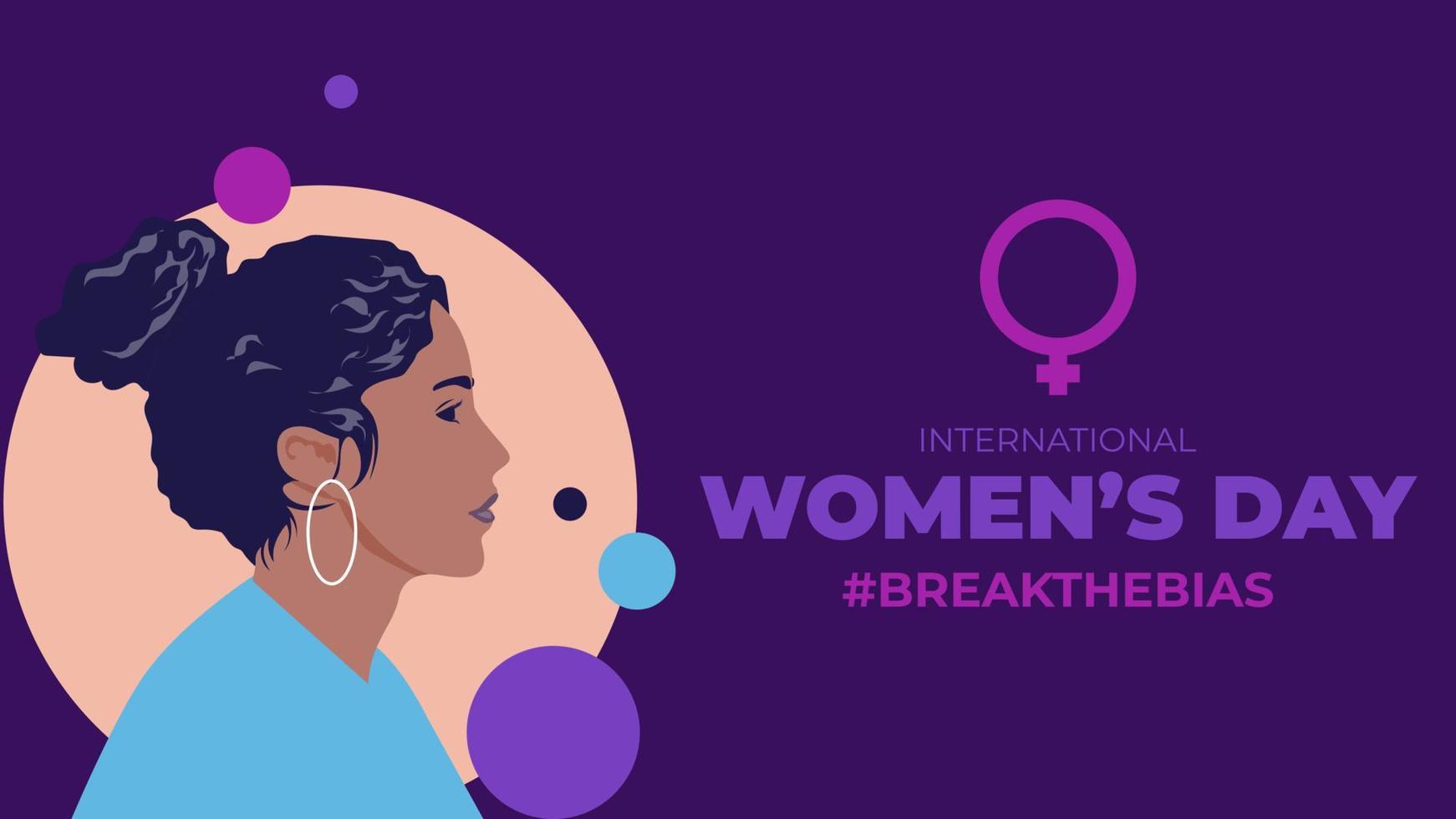 International Women's Day Banner Design vector