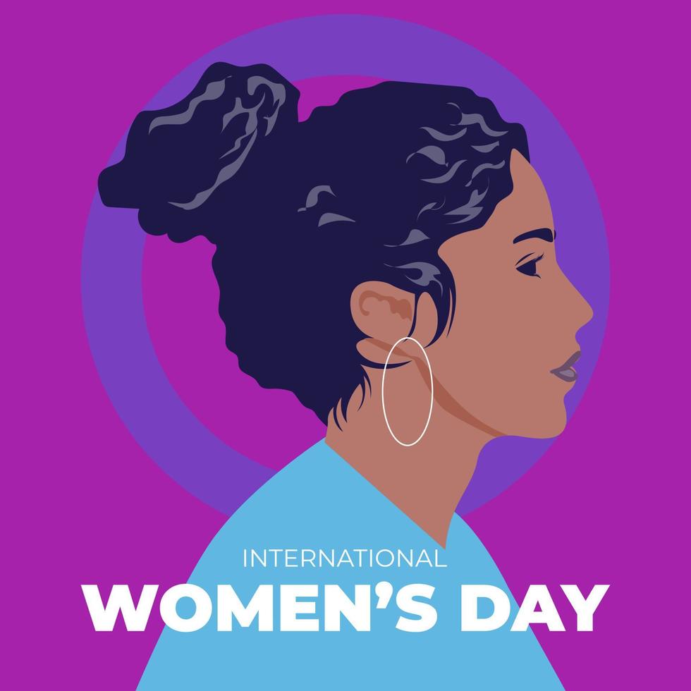diseño promocional del día internacional de la mujer. vector