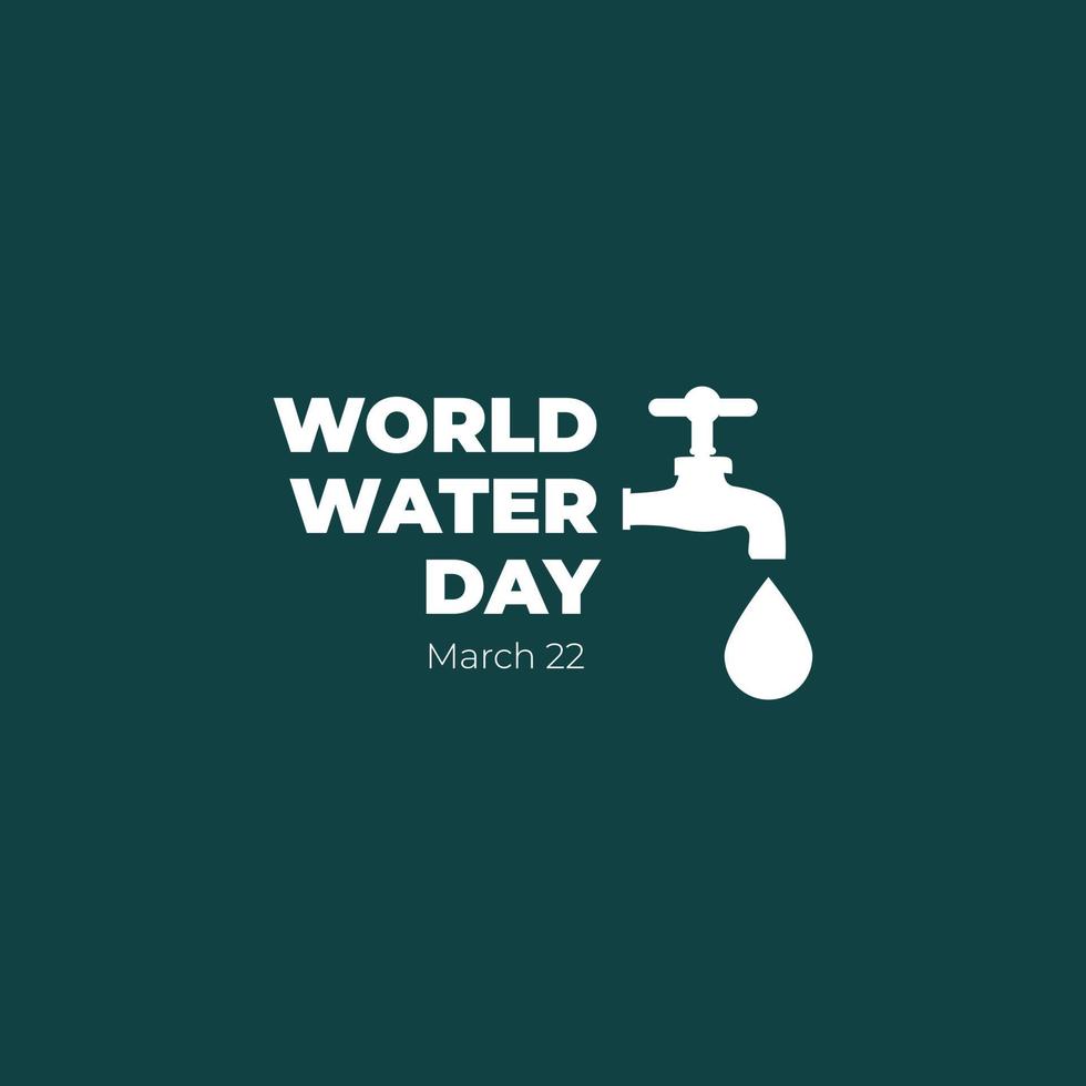 World Water Day Symbol Design vector