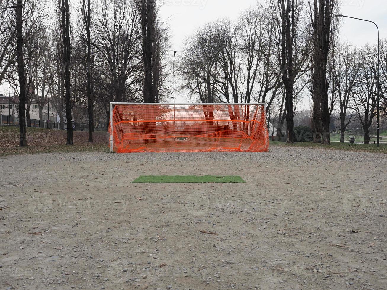goal post in football field photo