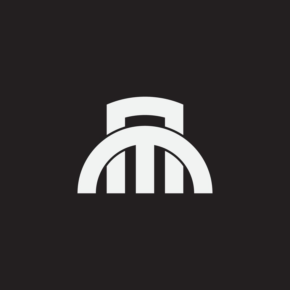 MA or AM monogram design logo template. vector
