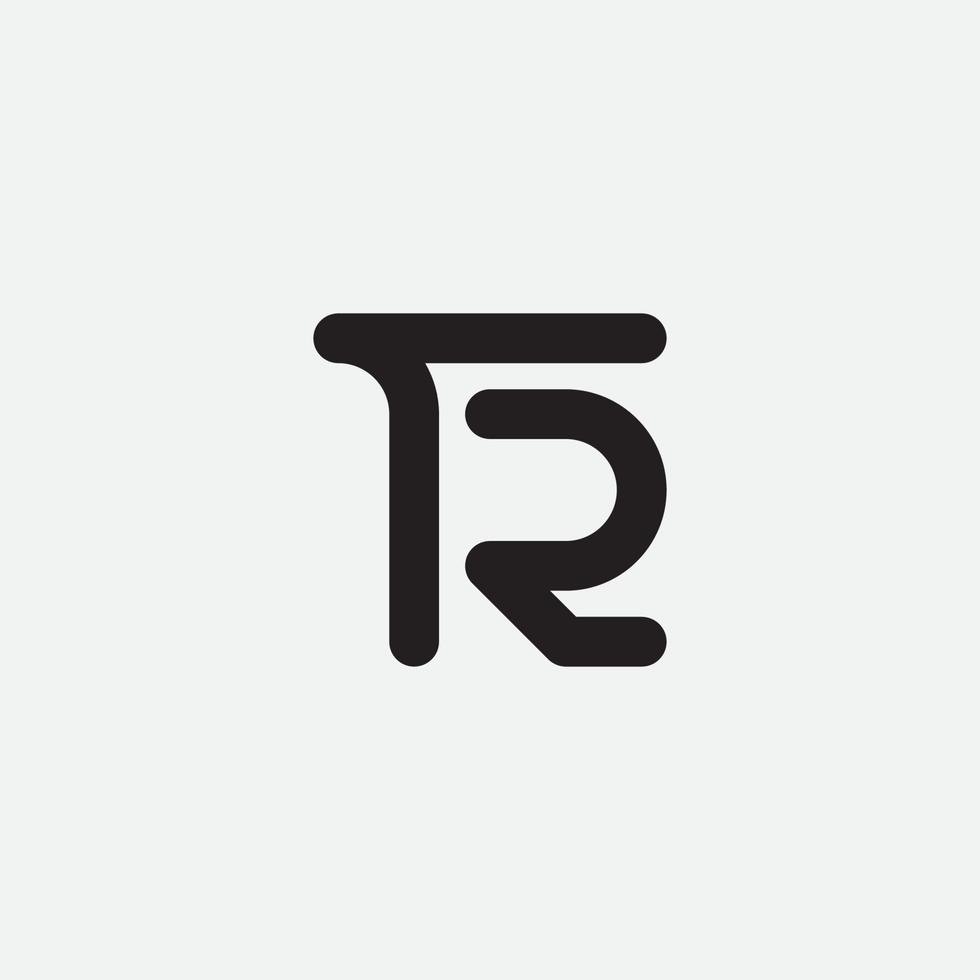 TR monogram design logo template. vector