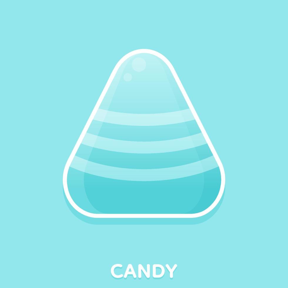 Cute mint colour candy, Vector, Illustration. vector