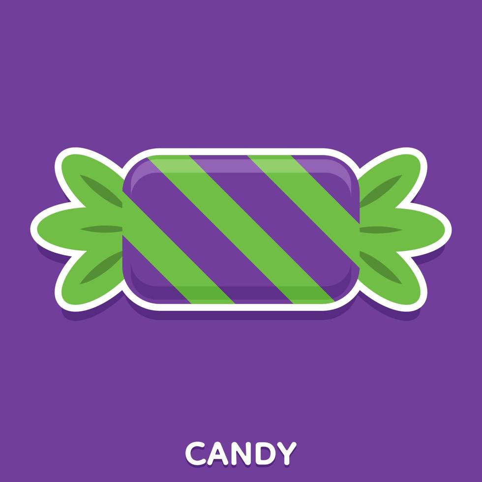 lindo caramelo morado, vector, ilustración. vector