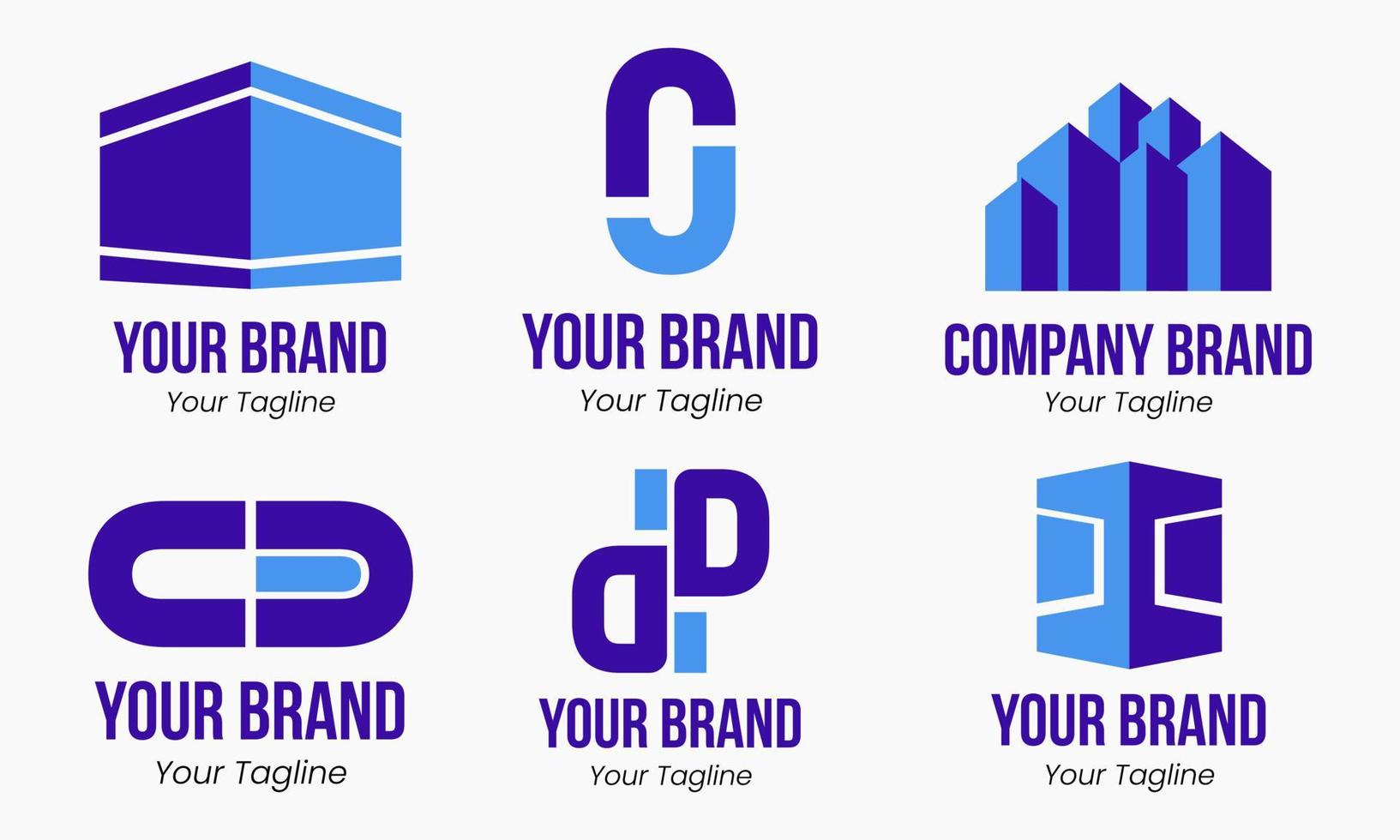 Set of Company Logo Design Template vector
